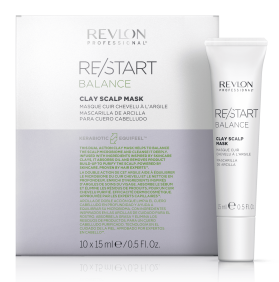 Revlon Restart - Mascarilla de Arcilla BALANCE para cuero cabelludo 10x15 ml