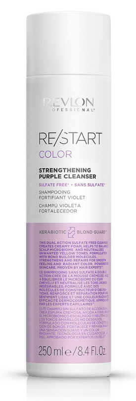 Revlon Restart - Champú Sin Sulfatos COLOR anti-amarillo 250 ml