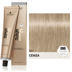 Schwarzkopf Blondme - Crema Aclarante + Cobertura de Canas (LB) Ceniza 60 ml