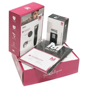 Moser - Pack Máquina Cortapelo NEO Negra + Afeitadora MOBILE SHAVER + Capa de Corte