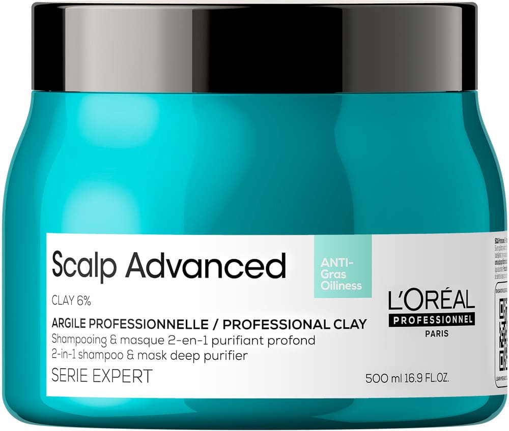 L`Oréal Serie Expert - Arcilla 2 en 1 SCALP ADVANCED Antigrasa 500 ml