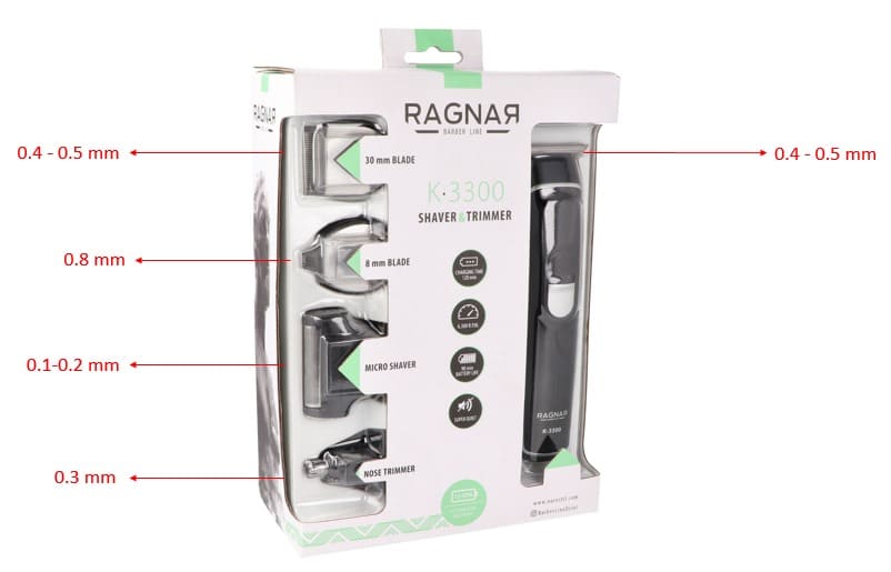 Ragnar - Máquina Cortapelo Retoques K-3300 con batería (07907)