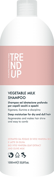 Trend Up - Champú VEGETABLE MILK para cabellos secos 1000 ml