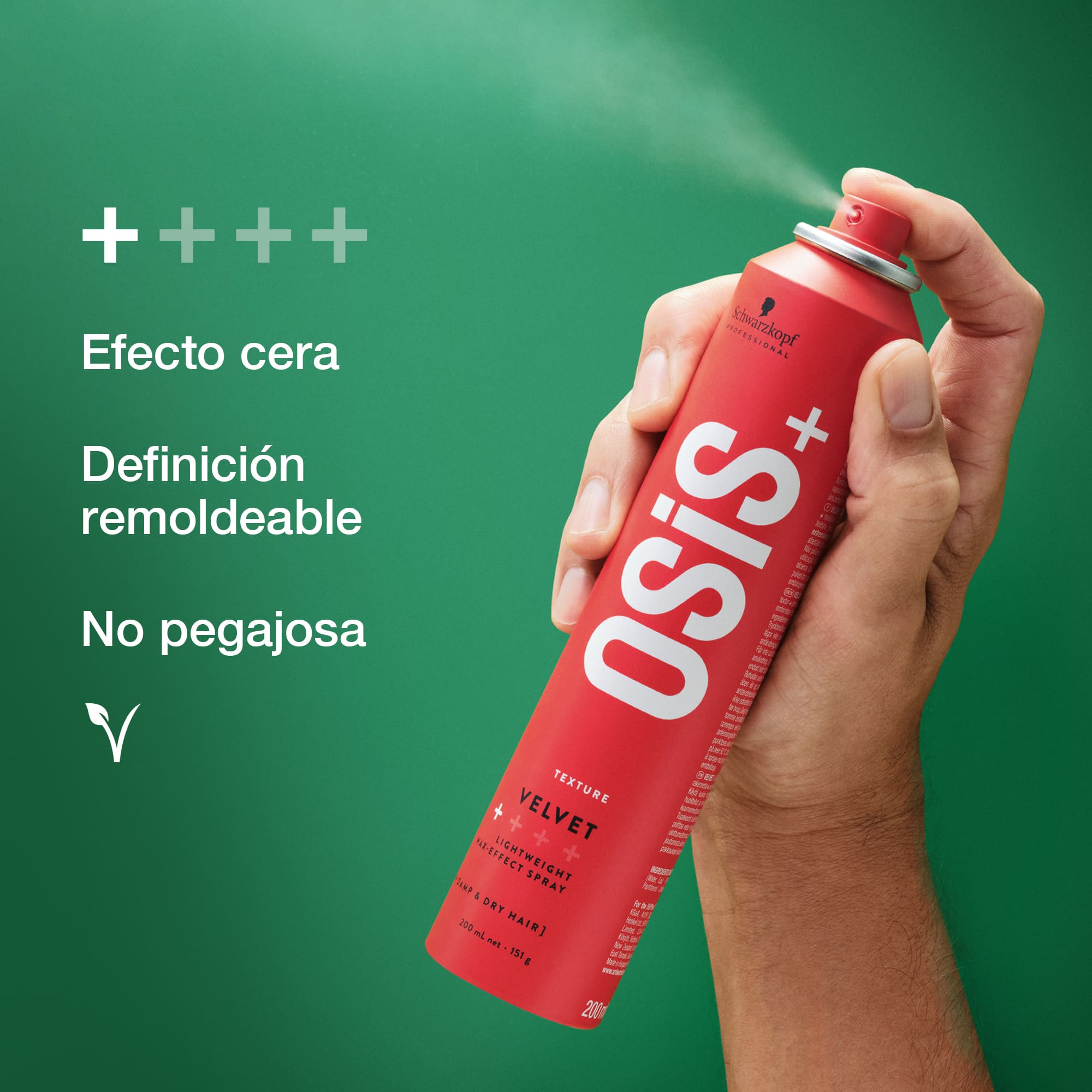 Schwarzkopf Osis+ - Spray ligero efecto cera VELVET 200 ml