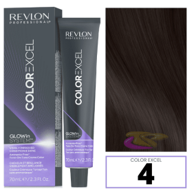 Revlon - Baño COLOR EXCEL 4 Castaño Medio (sin amoniaco) 70 ml