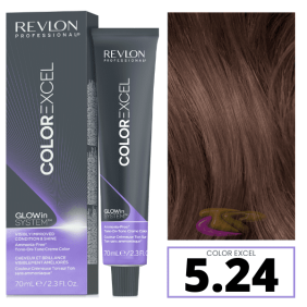 Revlon - Baño COLOR EXCEL 5.24 Castaño Claro Irisado Cobrizo (sin amoniaco) 70 ml