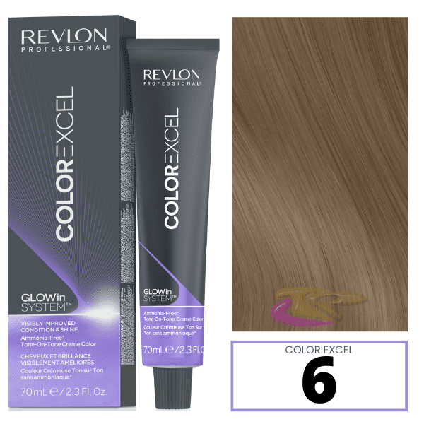 Revlon - Baño COLOR EXCEL 6 Rubio Oscuro (sin amoniaco) 70 ml