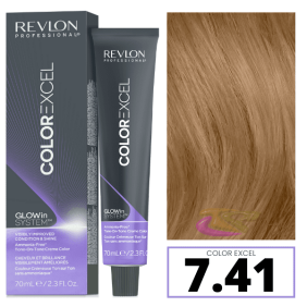 Revlon - Baño COLOR EXCEL 7.41 Rubio Marrón Ceniza (sin amoniaco) 70 ml