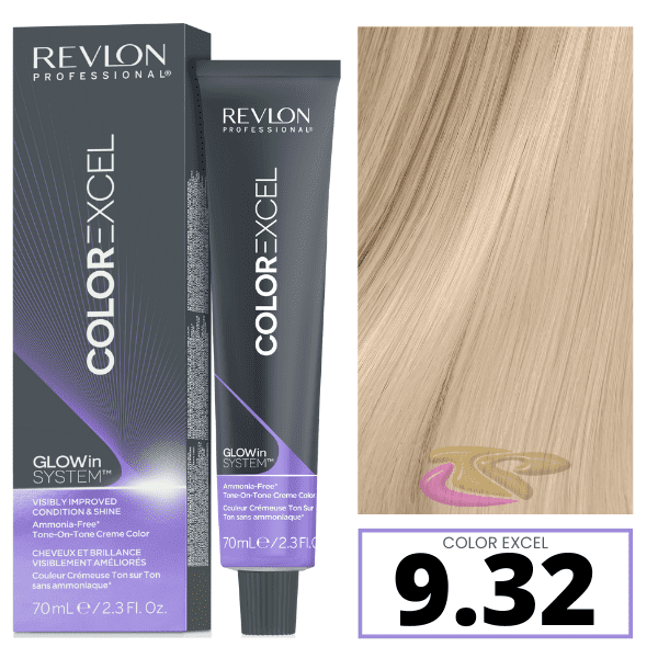 Revlon - Baño COLOR EXCEL 9.32 Rubio Muy Claro Dorado Irisado (sin amoniaco) 70 ml