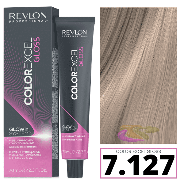 Revlon - Baño COLOR EXCEL GLOSS 7.127 Deep Satin (sin amoniaco) 70 ml