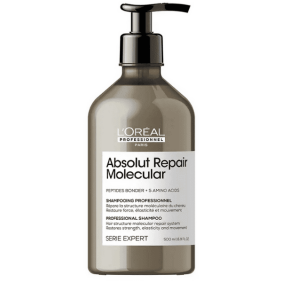 L`Oréal Serie Expert - Champú ABSOLUT REPAIR MOLECULAR repara y fortalece 500 ml