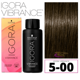 Schwarzkopf - Tinte Igora Vibrance 5-00 Castaño Claro Natural Intenso 60 ml (demipermanente)