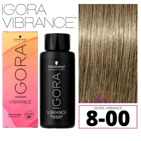 Schwarzkopf - Tinte Igora Vibrance 8-00 Rubio Claro Natural Intenso 60 ml (demipermanente)