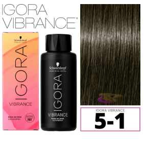 Schwarzkopf - Tinte Igora Vibrance 5-1 Castaño Claro Ceniza 60 ml (demipermanente)