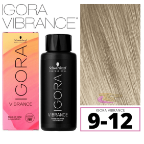 Schwarzkopf - Tinte Igora Vibrance 9-12 Rubio Muy Claro Ceniza Humo 60 ml (demipermanente)