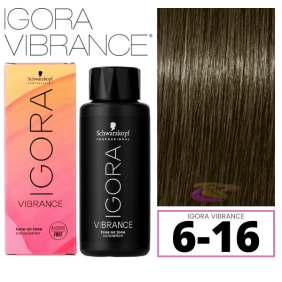 Schwarzkopf - Tinte Igora Vibrance 6-16 Rubio Oscuro Ceniza Chocolate 60 ml (demipermanente)