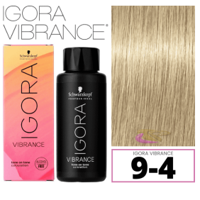 Schwarzkopf - Tinte Igora Vibrance 9-4 Rubio Muy Claro Beige 60 ml (demipermanente)