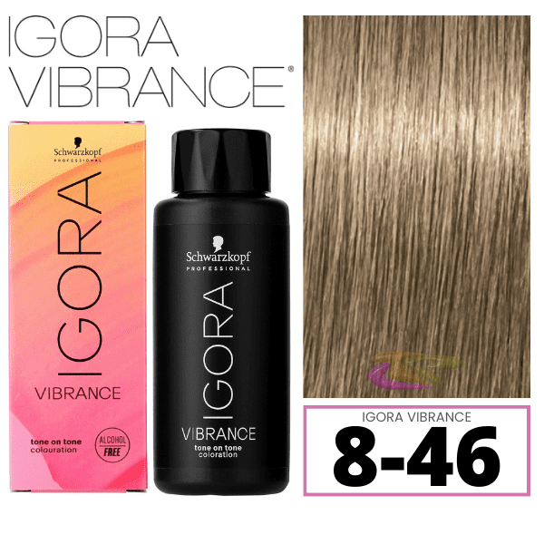 Schwarzkopf - Tinte Igora Vibrance 8-46 Rubio Claro Beige Chocolate 60 ml (demipermanente)