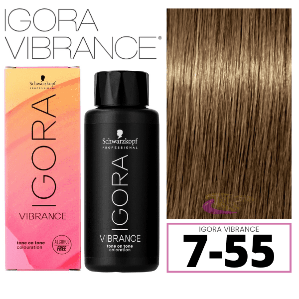 Schwarzkopf - Tinte Igora Vibrance 7-55 Rubio Medio Dorado Intenso 60 ml (demipermanente)