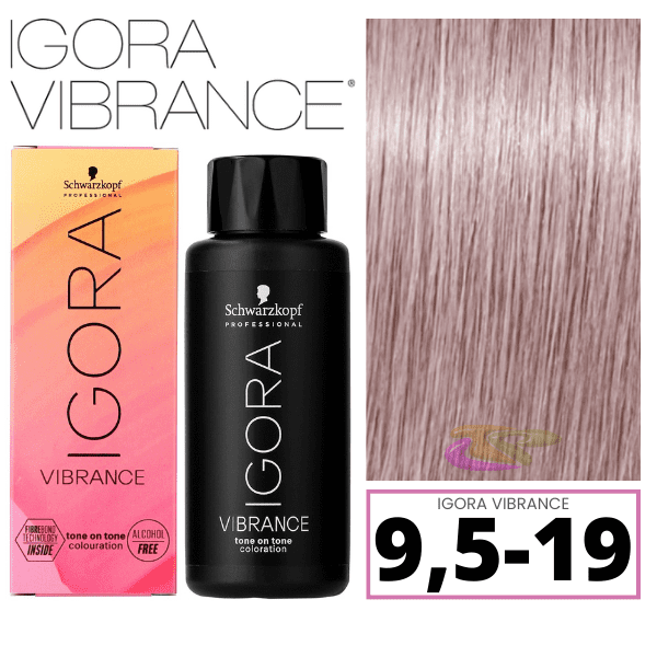 Schwarzkopf - Tinte Igora Vibrance 9,5-19 Matizador Ceniza Violeta 60 ml (demipermanente)