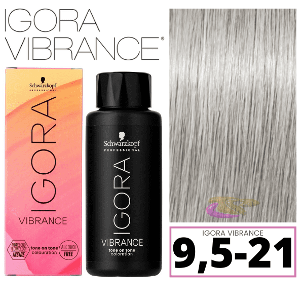 Schwarzkopf - Tinte Igora Vibrance 9,5-21 Matizador Humo Ceniza 60 ml (demipermanente)