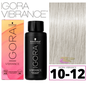 Schwarzkopf - Tinte Igora Vibrance 10-12 Matizador Suave Ceniza Humo 60 ml (demipermanente)