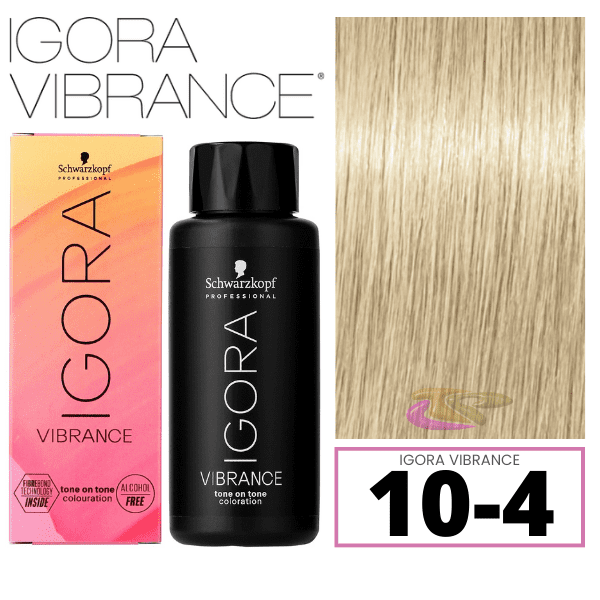 Schwarzkopf - Tinte Igora Vibrance 10-4 Matizador Suave Beige 60 ml (demipermanente)