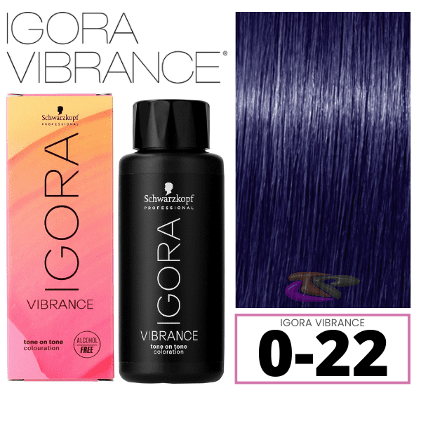 Schwarzkopf - Tinte Igora Vibrance 0-22 Potenciador Concentrado Humo 60 ml (demipermanente)