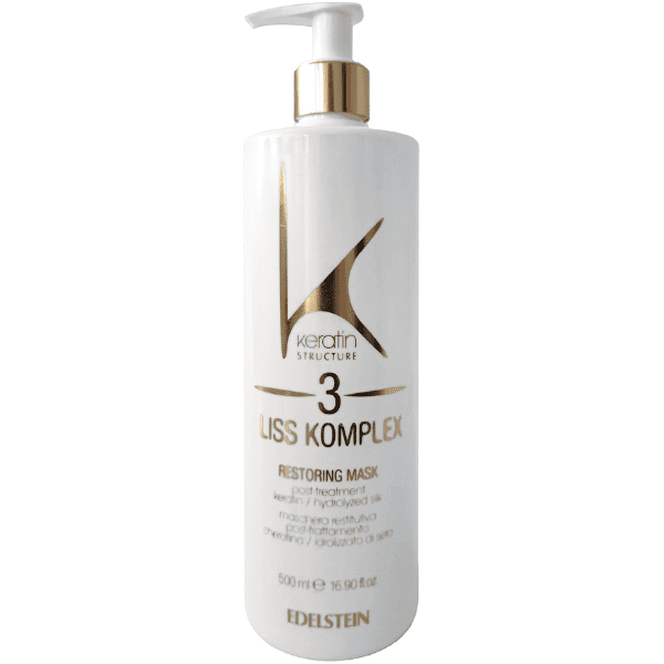 Keratin Structure - Mascarilla Reparadora (Fase 3) de tratamiento LISS KOMPLEX 500 ml (Alisado 100% - Reductor Volumen - Cauterización) Duración 4-6 meses 