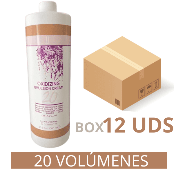 JJ`s - CAJA 12 Oxidante en crema 20 volúmenes de 1000 ml