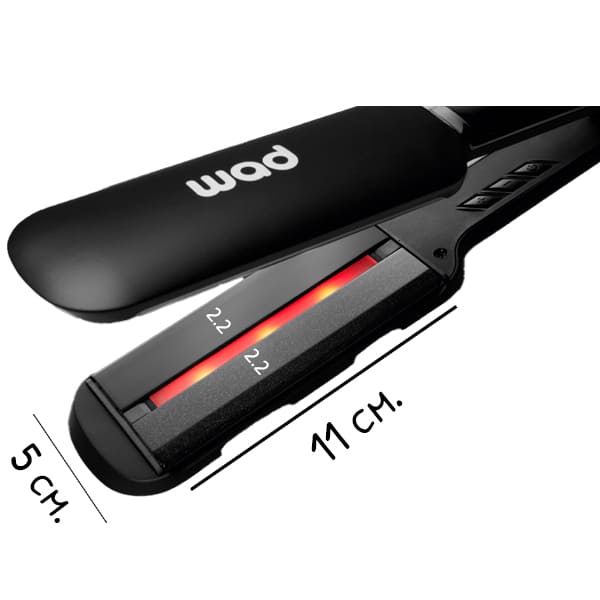 Wad - Plancha de pelo UNIQUE (4 en 1: Titanio + Tourmalina + Cerámica + Infrarrojos)