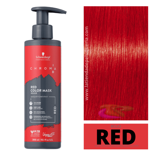 Schwarzkopf - Mascarilla Chroma ID Bonding de Color Intensiva RED 300 ml