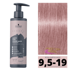 Schwarzkopf - Mascarilla Chroma ID Bonding de Color 9,5-19 ROSA EMPOLVADO 300 ml