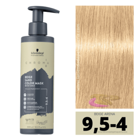 Schwarzkopf - Mascarilla Chroma ID Bonding de Color 9,5-4 BEIGE ARENA 300 ml