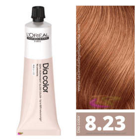 L`Oréal - Coloración DIA COLOR 8.23 Rubio Claro Irisado Dorado (sin amoniaco) 60 ml