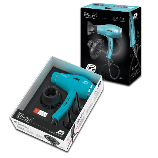 Parlux - Secador ETHOS Azul Galaxia 2300 watios + Difusor Magic Sense