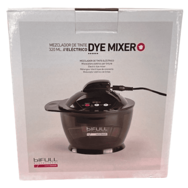 Bifull - Coctelera Mezclador de tinte eléctrico recargable Dye Mixer NEGRO 320 ml