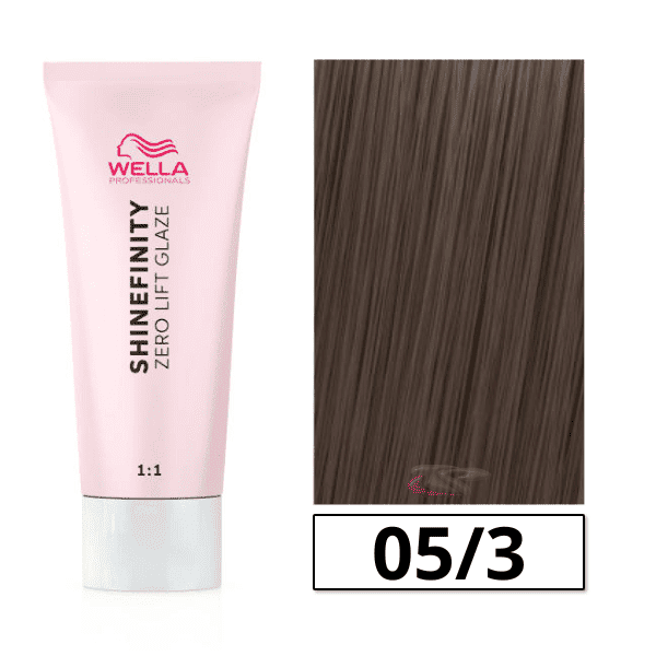 Wella - Coloración SHINEFINITY 05/3 Castaño Claro Dorado 60 ml