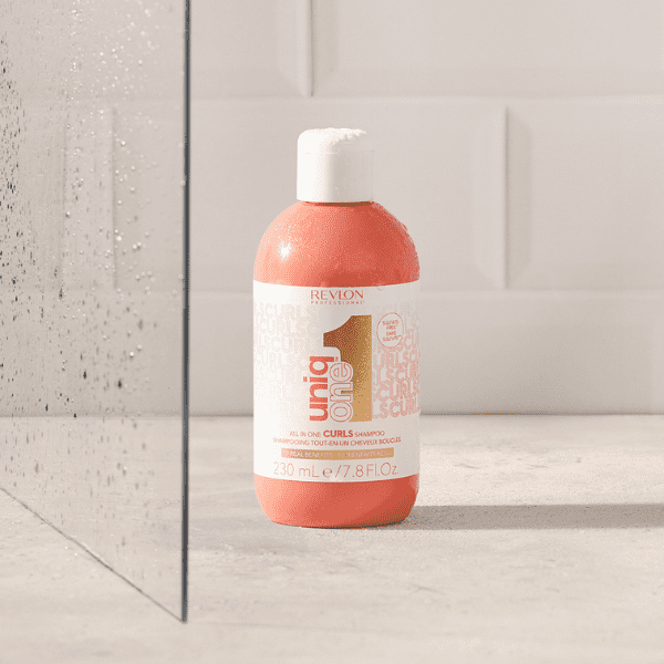 Revlon - Champú Rizos UNIQ ONE CURLS Sin Sulfatos (Vegano) 230 ml