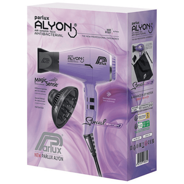 Parlux - Secador ALYON Lila Mate 2250 watios + Difusor Magic Sense