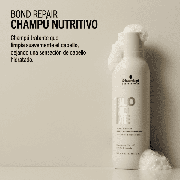 Schwarzkopf Blondme - Champú NUTRITIVO Bond Repair 300 ml