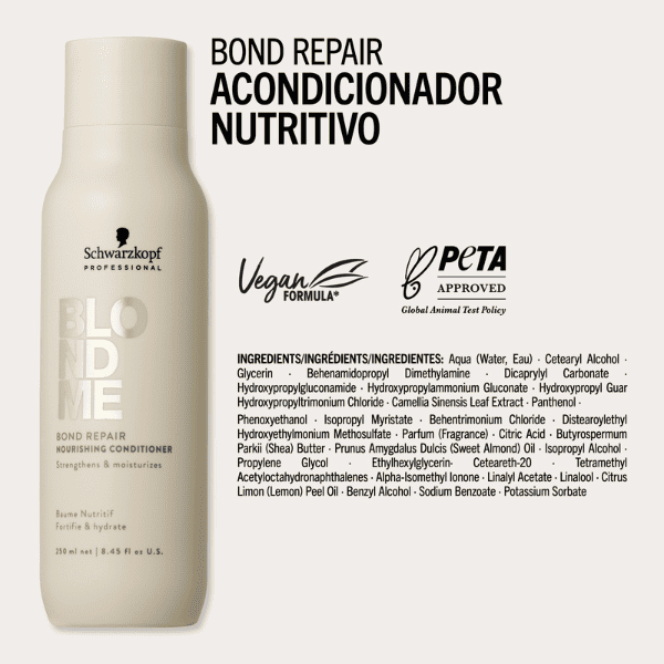 Schwarzkopf Blondme - Acondicionador NUTRITIVO Bond Repair 250 ml