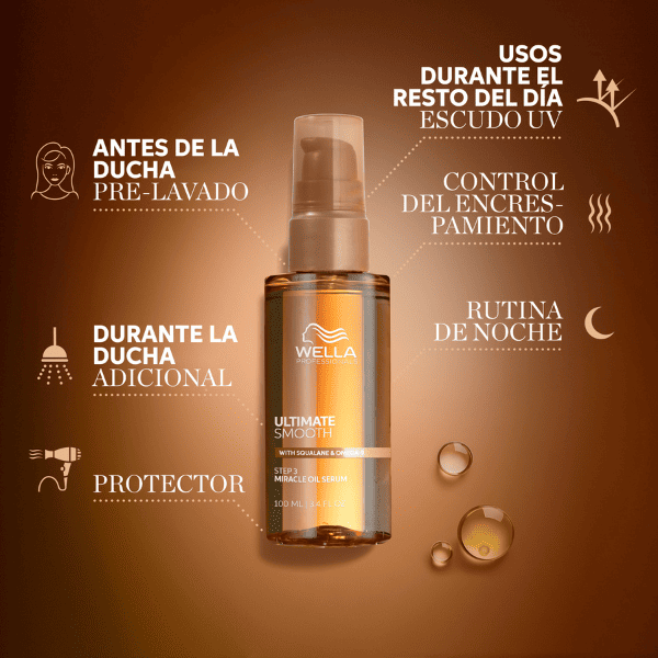 Wella - Aceite ULTIMATE SMOOTH cabello encrespado 100 ml