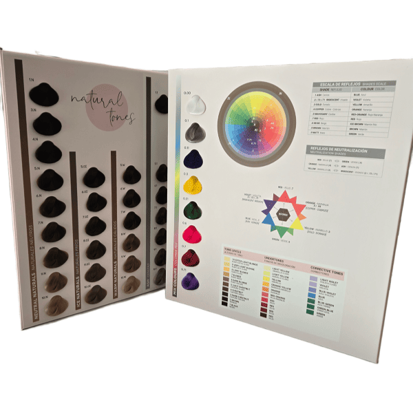 Anea Techline - Carta de Color de Tintes (Incluye 90 Tonos)