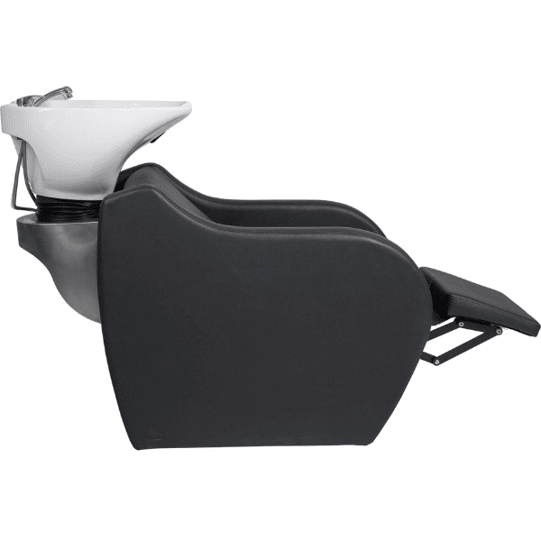 Mudi - Lavacabezas WAVE POWER + WHITE UPPER PART BLACK ELECTRICAL SHAMPOO UNIT WITH FOOTREST