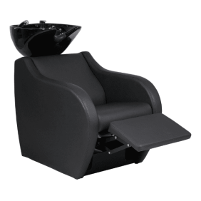 Mudi - Lavacabezas WAVE POWER + BLACK UPPER PART BLACK ELECTRICAL SHAMPOO UNIT WITH FOOTREST