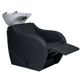Mudi - Lavacabezas WAVE + WHITE UPPER PART BLACK SHAMPOO UNIT WITH FOOTREST