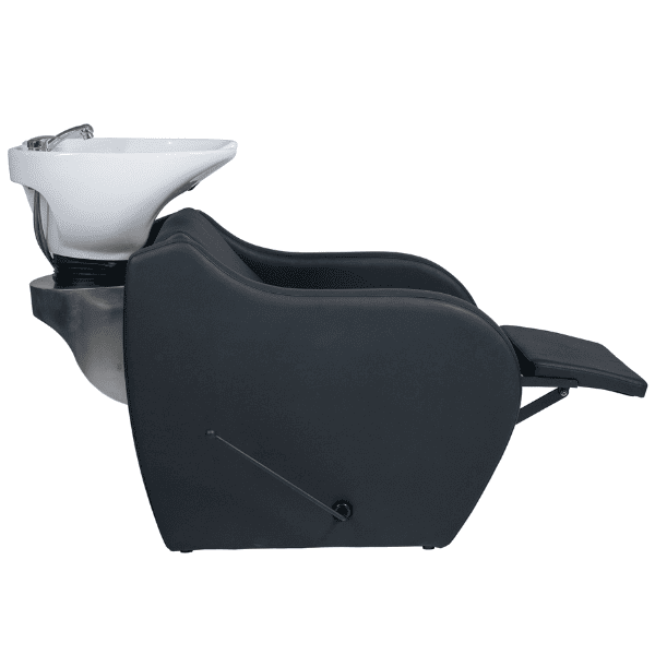 Mudi - Lavacabezas WAVE + WHITE UPPER PART BLACK SHAMPOO UNIT WITH FOOTREST