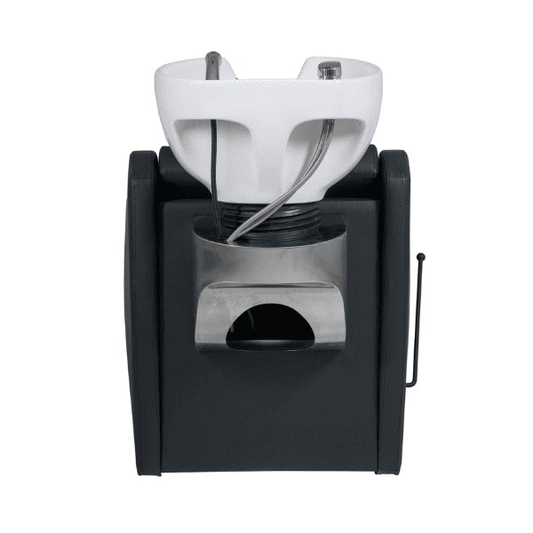 Mudi - Lavacabezas WAVE + WHITE UPPER PART BLACK SHAMPOO UNIT WITH FOOTREST