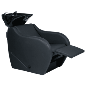Mudi - Lavacabezas WAVE + BLACK UPPER PART BLACK SHAMPOO UNIT WITH FOOTREST